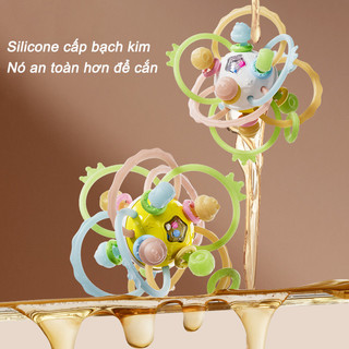 【BabyJoy】Hình Cầu Manhattan Siêu Mềm,Gặm Nướu Silicone Hình Cầu Có,Gặm Nướu Cho Bé,Đồ Chơi Cho Bé Cầm Nắm
