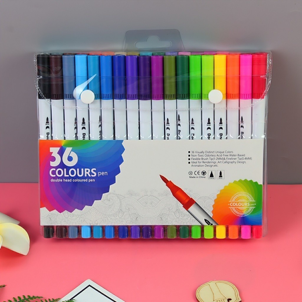 Bút brush viết calligraphy bút dual tip brush pen 2 đầu đa năng trang ...