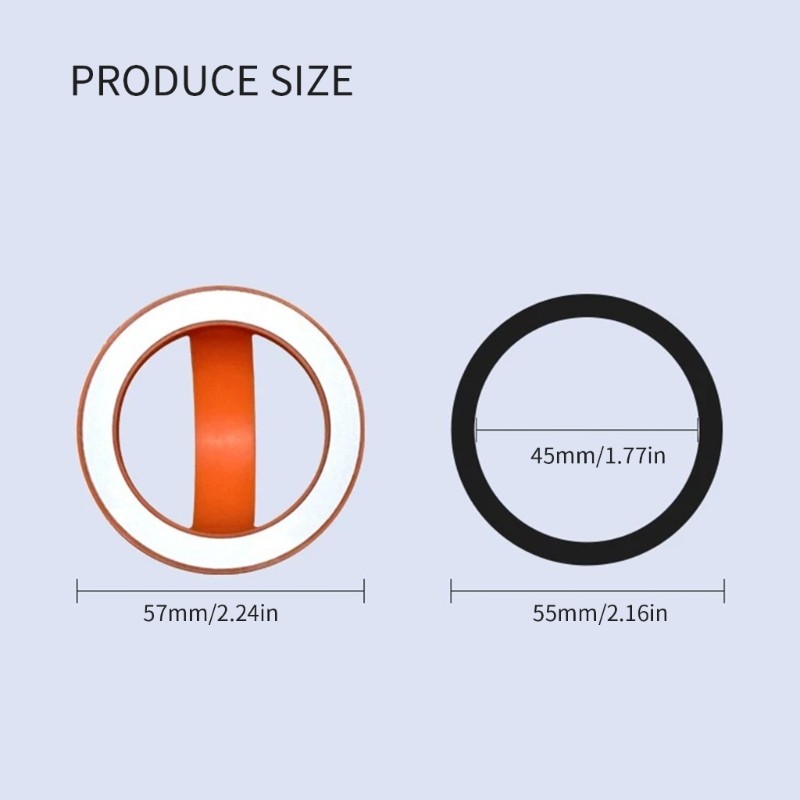 Giá đỡ nhẫn điện thoại từ tính GODD Silicone Soft Grip 360 Giá đỡ xoay cho bảng điều khiển ô tô Gắn nhiều bàn đính kèm