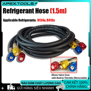 Bộ 3 Dây Nạp Gas TPV 1,5m - Thích Hợp R134 & R410, Hãng TPV