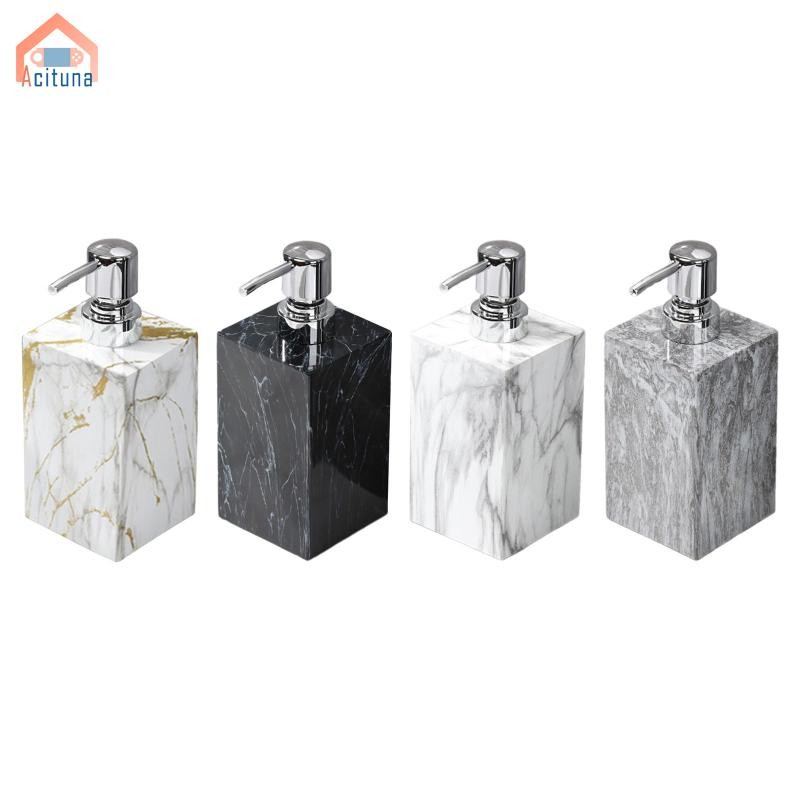 Hộp đựng xà phòng bằng đá cẩm thạch có vòi phun bằng thép không gỉ Sleek cho Vanity
