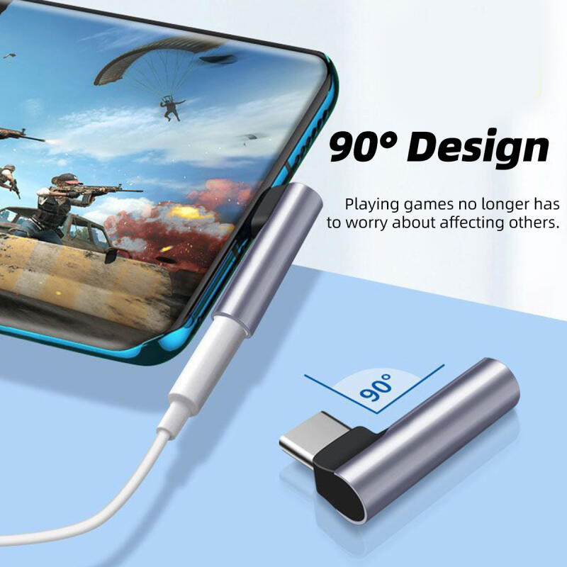 Ảnh Hdoorlink USB Type-C Sang 3.5 mm Jack Bộ Chuyển Đổi Âm Thanh Khuỷu Tay IOS Sang Tai Nghe Aux Jack Chuyển Đổi Cho Điện Thoại 2