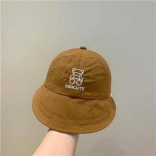 Mũ che nắng cho bé Mũ Cotton trẻ em màu trơn Vành lớn dễ thương có thể điều chỉnh