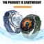 WU Smartwatch Silicone Bracelet Dây đeo thay thế Dây đeo cổ tay mềm cho WATCH GT5 46MM Dây đeo thoáng khí phát hành nhanh