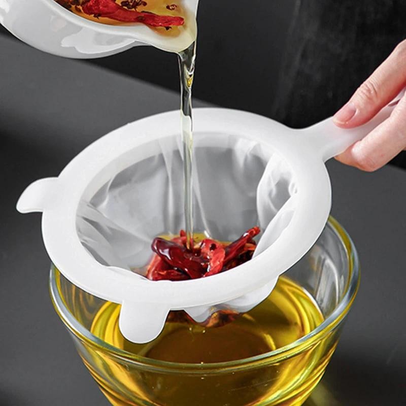 [Đặc sắc] Túi lọc lưới mịn - Túi vải lưới mịn - Túi bóp nước - Dụng cụ lọc nhà bếp - Chống rò rỉ, đa kích thước, tái sử dụng - dành cho sữa đậu nành, cặn rượu vang