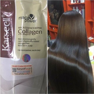 Kem hấp dầu Collagen Karseell Maca Essence Repair siêu mềm mượt Ý 500ml ( mới 2024)