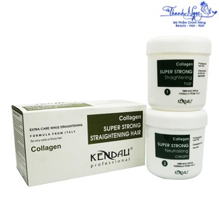 Kem duỗi tóc siêu bóng mượt và siêu thẳng COLLAGEN KENDALI 1000mlx2 [ TN ]