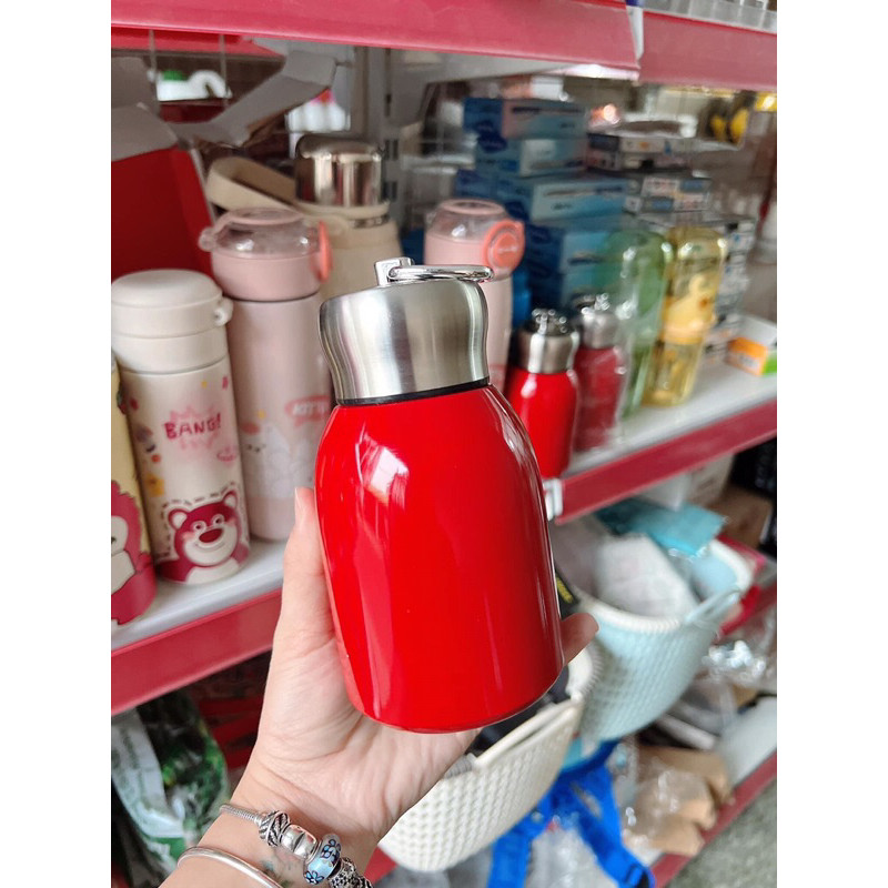 (Sỉ siêu rẻ) Siêu Xinh - Bình gữi nhiệt đựng Caffe 300ml .Bình Nước Giữ Nhiệt Mini 300ml IONX 304 CÓ QUAI XÁCH