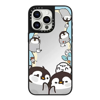 Photo Penguin Mirror Ốp Điện Thoại Cứng Cho iPhone 16 Pro Max 16 Plus 15 Pro Max 14 13 12 11 Vỏ Acrylic Phía Sau Chống Sốc