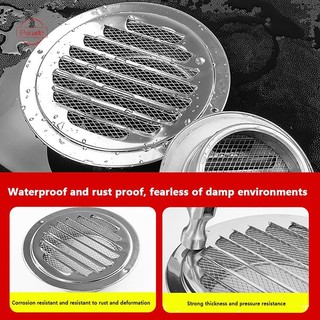 Parade 70 / 80 / 100 / 120 / 150MM Lưới tản nhiệt không khí tròn bằng thép không gỉ Bảo vệ côn trùng Nhà ngoại thất Tường ống thông gió Công cụ VN