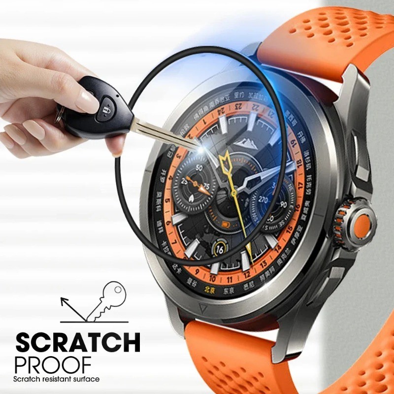 VivoWatch Watch5 WatchGT Watch3 Watch2 1-3 Chiếc Full Cover HD Cong Cạnh Đen Kính Cường Lực Cho Vivo Watch 5 3 2 GT 42mm 46mm Chống Trầy Xước Đồng Hồ Thông Minh Bảo Vệ Màn Hình