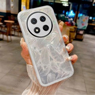 Ốp Điện Thoại Honor X9C 5G Cho Honor X9C X9B X9A X 9C X 9a HonorX9C 5G 2024 Lông Vũ Trong Suốt Vỏ Silicon TPU Mềm Mạ Chống Sốc Cặp Đôi Bảo Vệ Ống Kính Mặt Sau