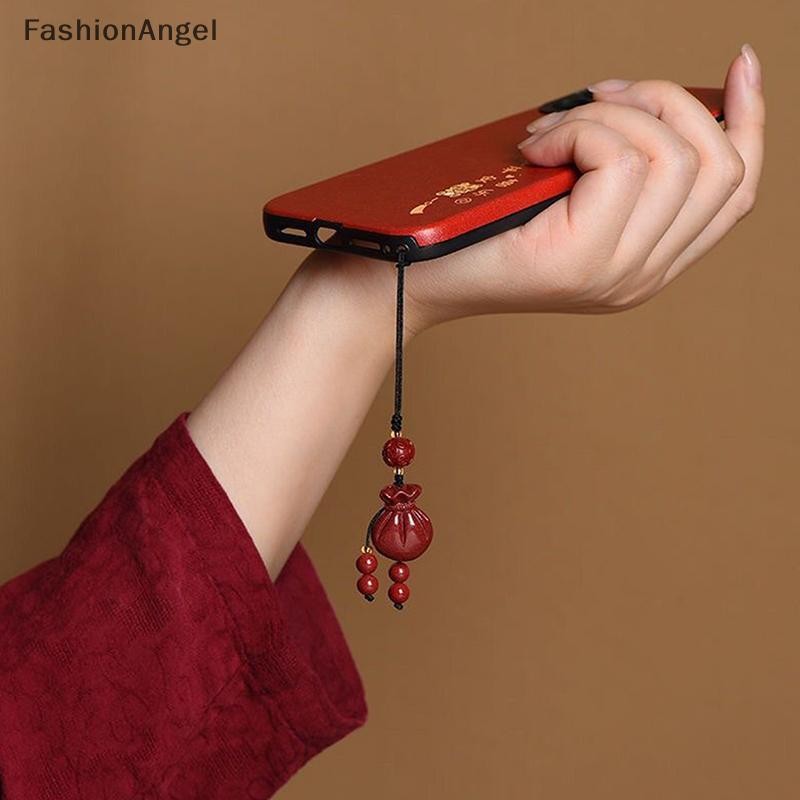 FashionAngel Handmade Trung Quốc Cinnabar Cáo Túi Đựng Tiền Bầu Cho Túi Điện Thoại Di Động Thời Trang Unisex Mặt Dây Chuyền Quà Tặng VN