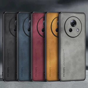 Dành Cho Meizu Lucky 08 5G Cao Cấp Kinh Doanh Retro Da Cao Su Mềm TPU Ốp Lưng