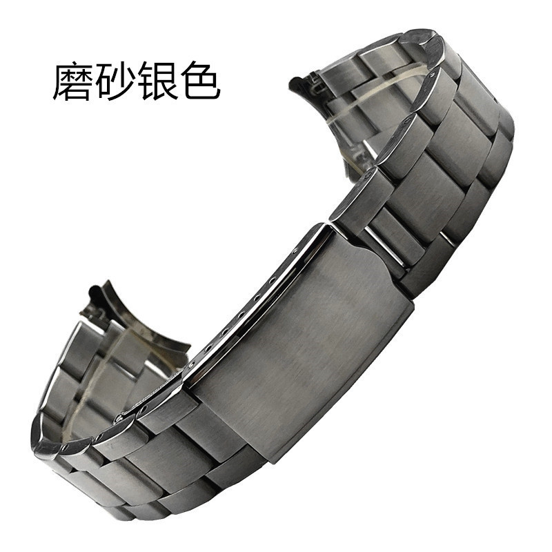 Diver Cong End Dây đeo đồng hồ bằng thép không gỉ 18mm 19mm 20mm 21mm Vòng tay sắt kim loại đa năng Nam Nữ Dây đeo đồng hồ cho SEIKO Lặn Bạc Vàng Mờ Đánh bóng
