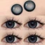 （-0°-450°）🌈ZM 🌈/Set 2 Kính Áp Tròng Màu tím/đen/xám thời trang contact lens hợp lệ 6 tháng 0.00--6.00 Độ 996