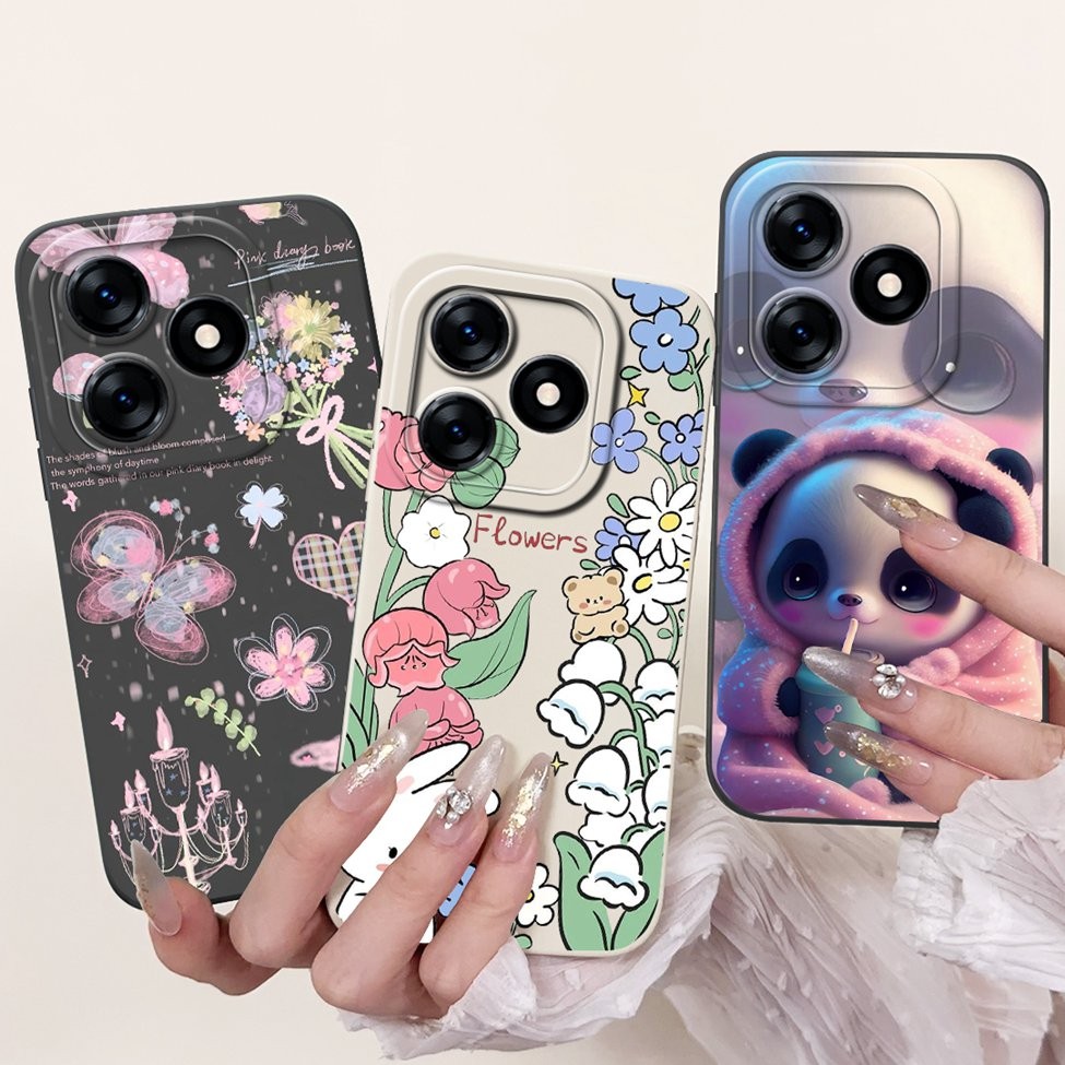 Ốp Lưng Tecno Spark 10 10C 10Pro 10 5G Thời Trang Thẩm Mỹ Bướm Hoa Mèo Dễ Thương Ốp lưng Tecno Spark 10 Pro K15q K15k KI5m K17 K18