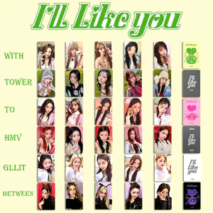 HK1 5 Cái / bộ ILLIT photo ILL LIKE YOU album GLLIT YUNAH MINJU MOKA WONHEE IROHA LOMO card KH1