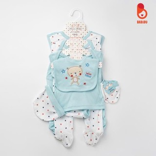 XẢ KHO - Set quần áo 6, 8 chi tiết cho bé sơ sinh, chất liệu cotton mềm mịn