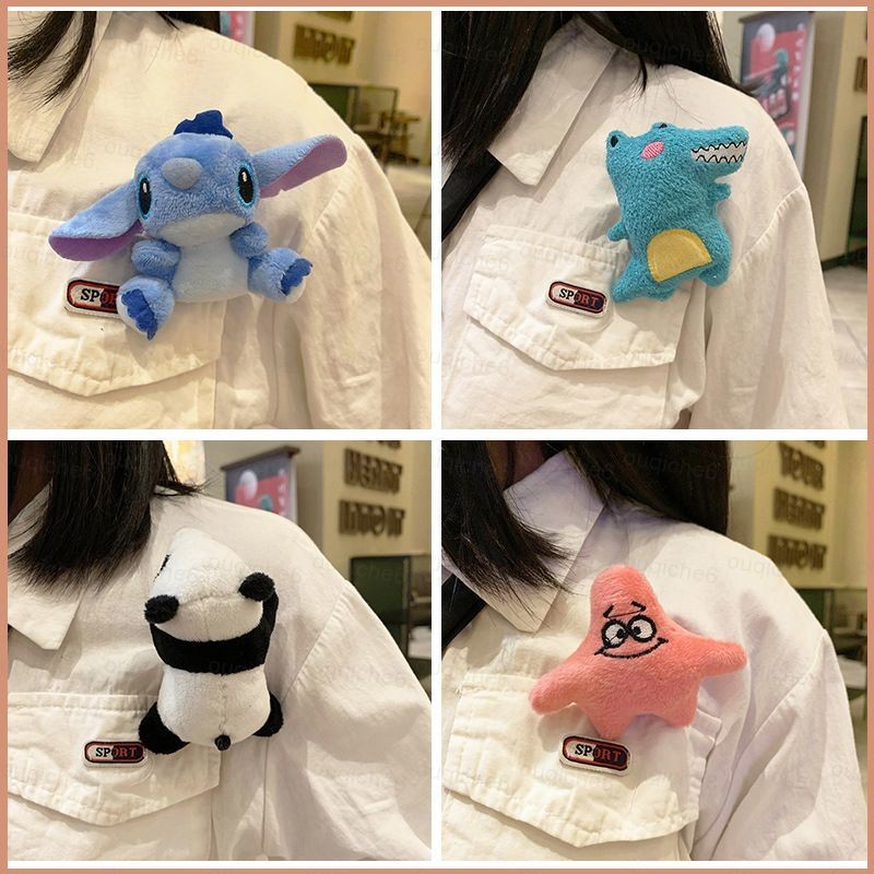 Sy6 Stitch Patrick Star Trâm mặt dây chuyền sang trọng phụ kiện pin phụ kiện thời trang cá tính YS6