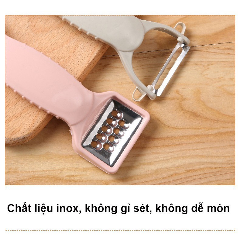 Nạo Củ Quả Hai Đầu Đa Năng Bào Sợi Và Gọt Củ Quả Lúa Mạch