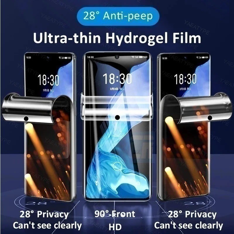 Asus ROG Phone9 8 7 3 HD Riêng Tư Hydrogel Phim Cho Asus ROG Điện Thoại 9 8 7 6D 6 5s 5 Pro FE Batman Ultimate Anti Spy 25° Chống thấm nước và chống bụi