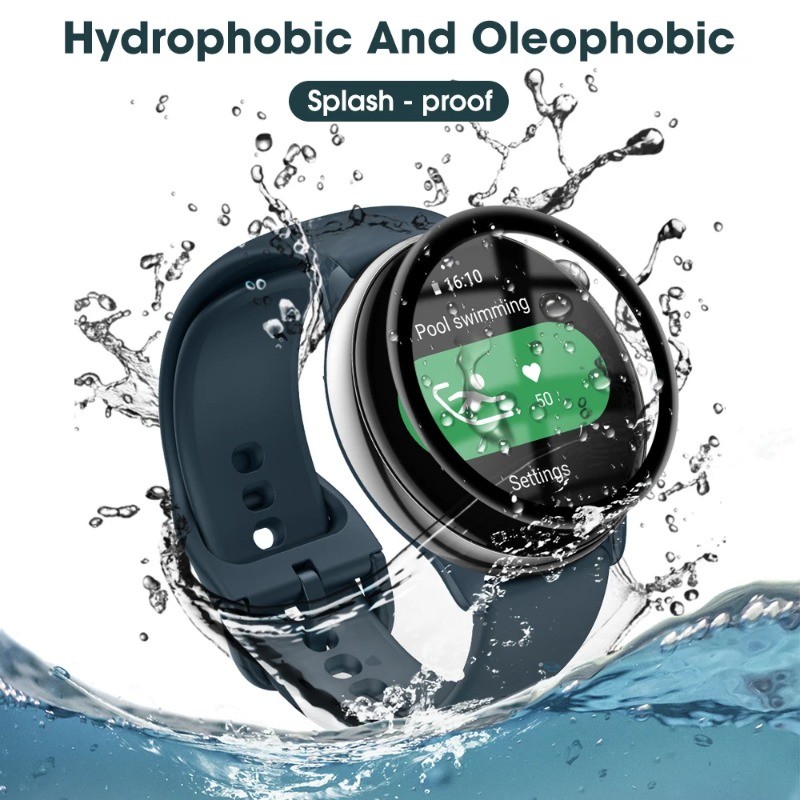 1-3 Chiếc 400D HD Cong Cạnh Đen Kính Cường Lực Cho Amazfit Active 2 Edge GTS 4 2 Mini 3 2E Đồng Hồ Thông Minh Bảo Vệ Màn Hình Cho Amazfit GTR 4 Phiên Bản Giới Hạn 3 Pro 2 eSIM 2e