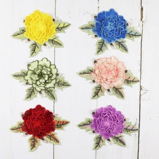 Lookshow 1Pc 12 * 9.5cm Thêu Hoa Miếng Dán Thủ Công DIY Miếng Dán Cho Túi Đầm Quần Áo Phụ Kiện Huy Hiệu May Trên Phụ Kiện May G8P5