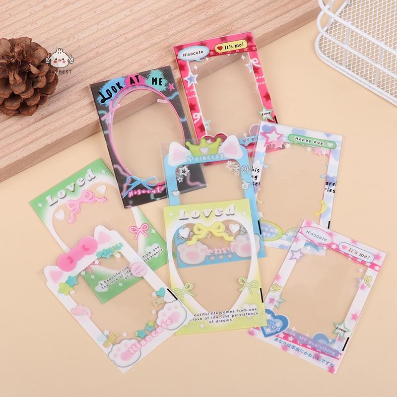 Maybest 20 Chiếc In Photocard Khung Cho Thẻ 3 Inch In Đôi Thần Tượng Thẻ Bảo Vệ Tay Áo {VN}