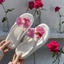 Ngày Lễ Cổ Tích Phalaenopsis Hoa Giày Khóa Giày Sandal Hoa Phụ Kiện Khóa Giày Nữ