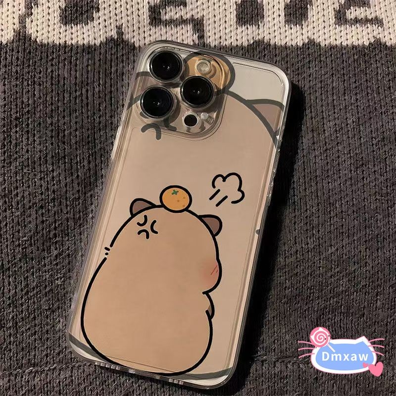 Vỏ Capybara Dễ Thương Cho Realme GT7 GT6 GT 6T Master Edition Note 50 GT5 GT2 Pro GT Neo 7 6 5 SE 3 3T 2 Q5i Q5 Q3 Q2 Pro Q U1 5G 4G Vỏ Hoạt Hình Capybara Trong Suốt Điện Thoại Mềm Ốp lưng