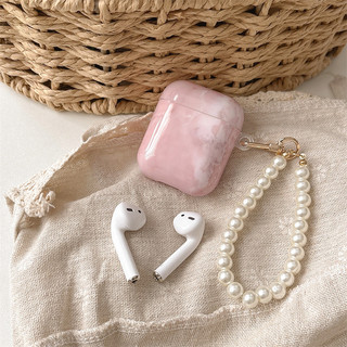 Đá cẩm thạch màu hồng cho AirPods 1 / 2 3 Pro Pro2 Pro3 Airpod4 Bộ tai nghe Vỏ bảo vệ Bluetooth không dây AirPods pro2 Pro3 3 4 Vỏ bảo vệ tai nghe