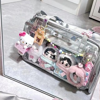 Dễ thương Laser PVC trong suốt itabag của phụ nữ Crossbody Túi