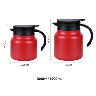 Ấm giữ nhiệt pha trà inox có lõi lọc 1000ml
