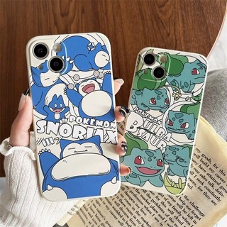 Ốp Lưng Cho iPhone 16E 16 Pro Max 15 14 Plus 13 12 Mini 11 Pro Max Ốp Lưng Điện Thoại Di Động Pokemon Psyduck Snorlax Bulbasaur Hoạt Hình Anime Dễ Thương Bảo Vệ Toàn Diện Silicon Anime