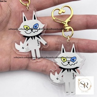 Thai Boy Band LYKN Lycan Lykyou Cosplay Keychain Unisex Kawaii Alloy Acrylic Pendant Keyring Key Chain Bag Acc