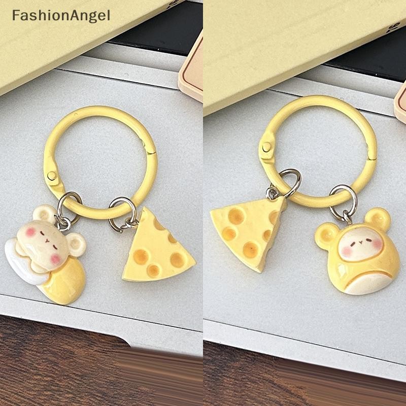 FashionAngel Hoạt Hình Dễ Thương Phô Mai Chuột Móc Khóa Dành Cho Nữ Cô Gái Ngộ nghĩnh Mặt Dây Chuyền Móc Khóa Ba Lô Thời Trang Trang Phụ Kiện Trang Trí Quà Tặng VN