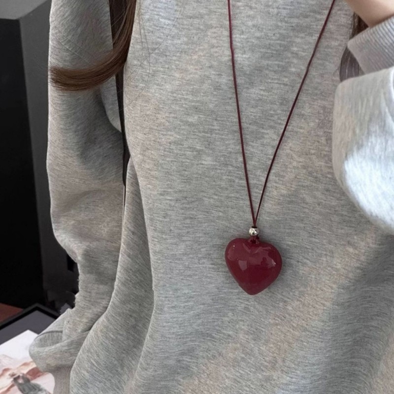 Coo Vòng cổ hình trái tim độc đáo Phụ kiện cổ thanh lịch đơn giản cho văn phòng và gia đình