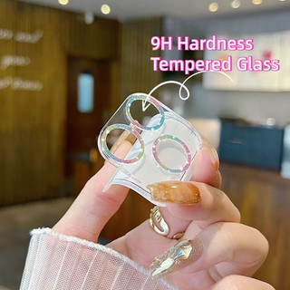 Bảo Vệ Camera Độ Nét Cao Lấp Lánh Bling Kính Cường Lực Ống Kính Máy Ảnh Tương Thích Cho iPhone 17 16 15 14 13 12 11 Pro Max 14 15 16 Plus 12 13 Mini