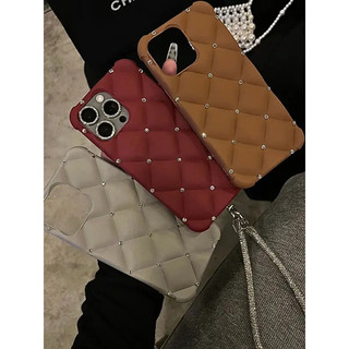 Ốp lưng điện thoại Ốp lưng kim cương thiết kế sang trọng cho Iphone 15 Pro Max 16 Ốp lưng điện thoại có dây đeo sáng bóng lấp lánh cho Iphone 13 11 12 Pro 14 8czb