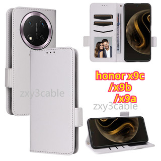 Vỏ giáp da lật chống sốc cho Honor X9D/X9C/X9B/X9A 5G 2024, giá đỡ từ tính, tương thích Honor X9C/X9/X60 Pro
