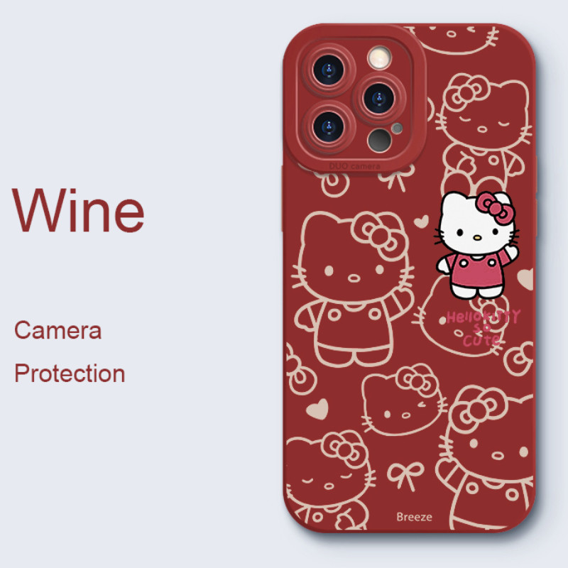 Ốp Điện Thoại Mèo Kitty Hoạt Hình Cho Xiaomi 17 Pro Max 15 Ultra 15S 15T Poco X8 Pro Max F8 F7 Pro Ultra 5G Vỏ Mềm Chống Sốc Dễ Thương Bảo Vệ Camera Ốp Lưng