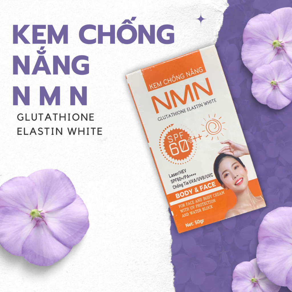 Kem Chống Nắng NMN Glutathione Elastin White Queen Diamond Diophaco
