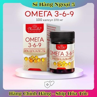 [Chính hãng Đủ Bill] Viên uống Omega 3-6-9 Mirrolla của Nga hộp 100 viên
