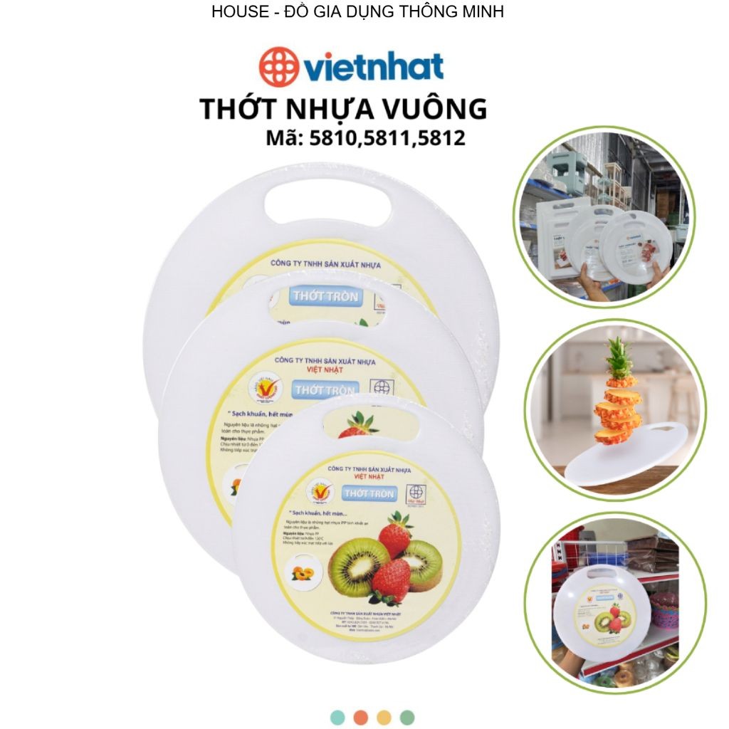 Thớt Nhựa Tròn 3 Size Chính Hãng VIỆT NHẬT