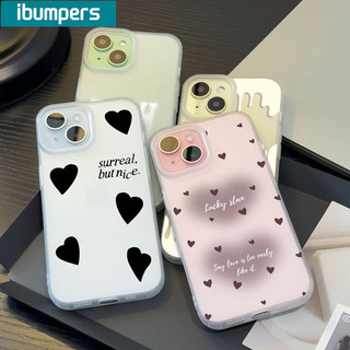 ibumpers Ốp Lưng IPhone Đẹp Họa Tiết Trái Tim Tình Yêu Ốp Điện Thoại Trong Suốt Nhám Mờ TPU Mỏng Chống Sốc Chống Bẩn Cho IPhone 16 15 14 12 13 11 Pro Max IP 7 8 Plus X XS XR