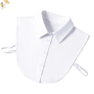 [Gou] Cổ Giả Trắng Đen Áo Len Áo Sơ Mi Có Thể Tháo Rời Nữ Cotton Ve Áo Áo Top Nữ Quần Áo Phụ Kiện VN