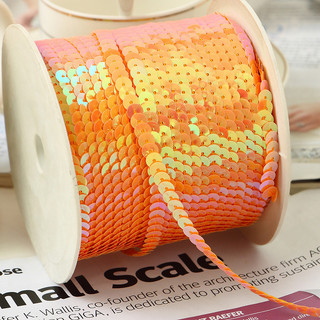 1m Phụ kiện phụ kiện trang phục diy dây đính sequin phụ kiện chất liệu thủ công dây đính sequin kết nối 6mm ma thuật