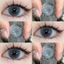 （-0°-8.00°）🌈ZM 🌈/Set 2 Kính Áp Tròng Màu tím/đen/xám thời trang contact lens hợp lệ 6 tháng YX111