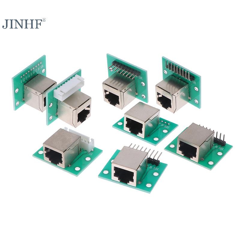 Jinhf 1 Chiếc RJ45 Adapter Board XH2.54 Giao Diện Mạng + Breakout Board + Pin Header HOT